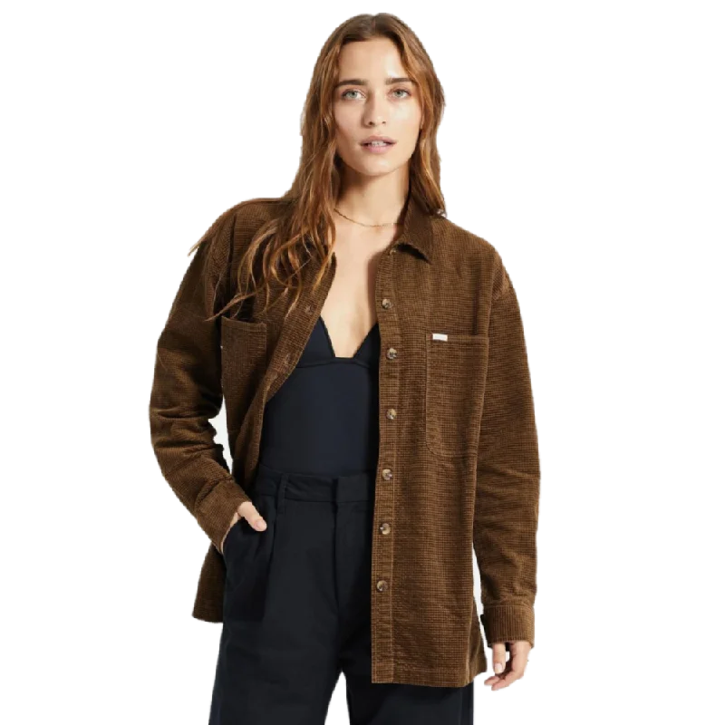 Dundee Corduroy Overshirt - Womens Print Jacquard Patchwork