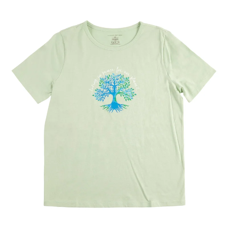 Classic Editions Women's Earth Day T-Shirt Elasticated Padded Insulated